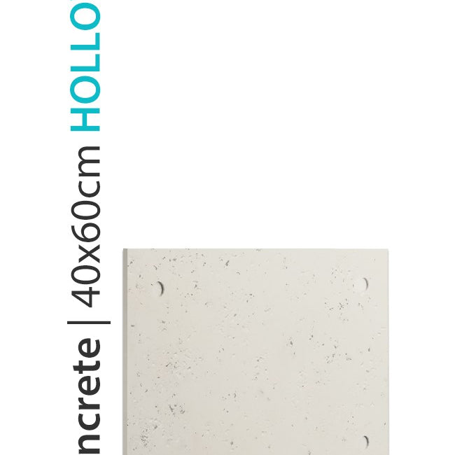 PANEL DEKORACYJNY LOFT CONCRETE - HOLLOW - IVORY WHITE 40 X 60 CM OD PROGIP