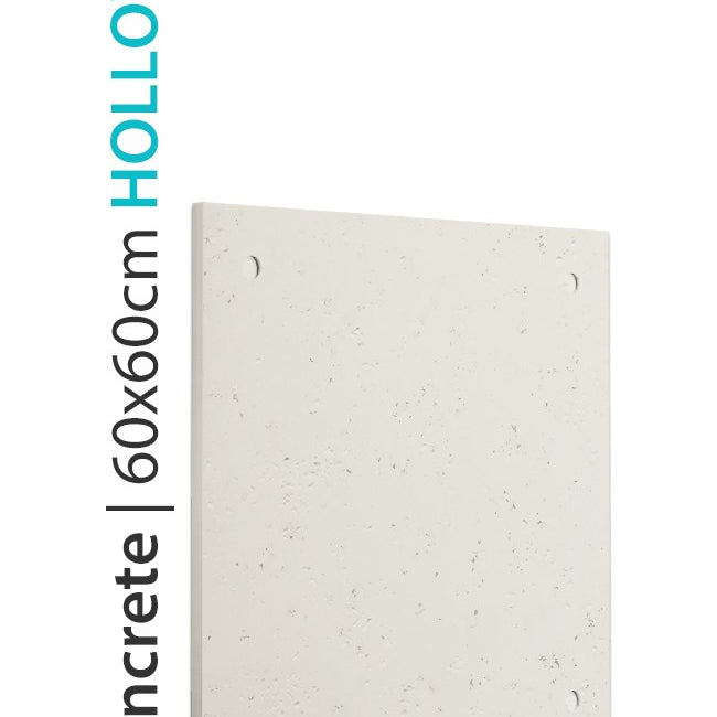 PANEL DEKORACYJNY LOFT CONCRETE - HOLLOW - IVORY WHITE 60 X 60 CM OD PROGIP