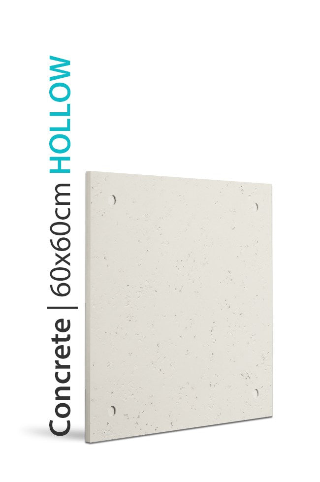 PANEL DEKORACYJNY LOFT CONCRETE - HOLLOW - IVORY WHITE 60 X 60 CM OD PROGIP