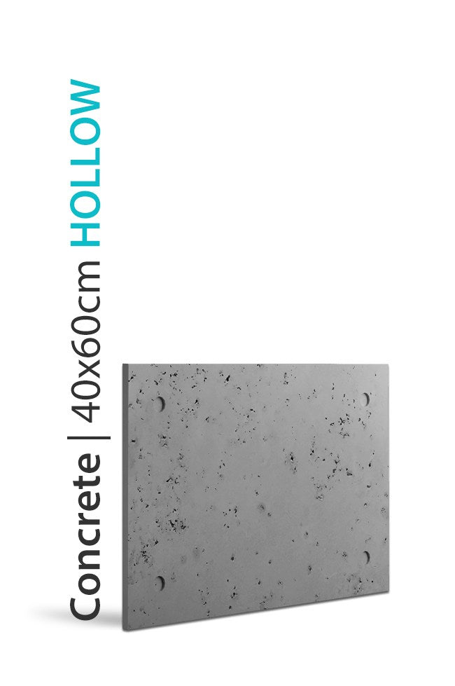 PANEL DEKORACYJNY LOFT CONCRETE - HOLLOW - STONE GREY 40 X 60 CM OD PROGIP