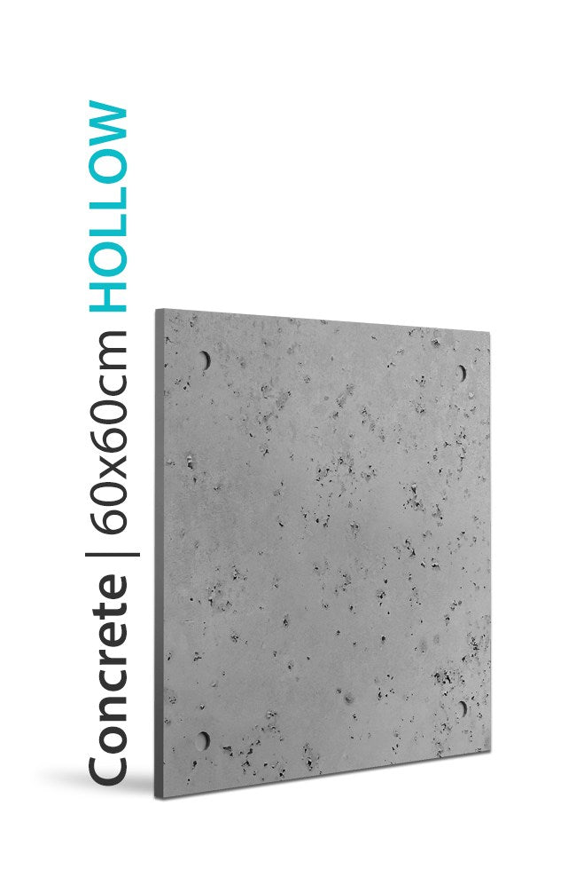 PANEL DEKORACYJNY LOFT CONCRETE - HOLLOW - STONE GREY 60 X 60 CM OD PROGIP