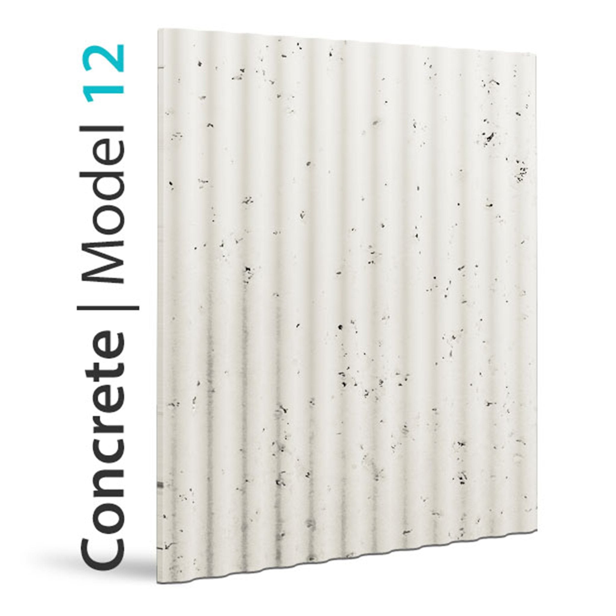 PANEL DEKORACYJNY LOFT CONCRETE - MODEL 12 - IVORY WHITE 60 X 60 CM OD PROGIP