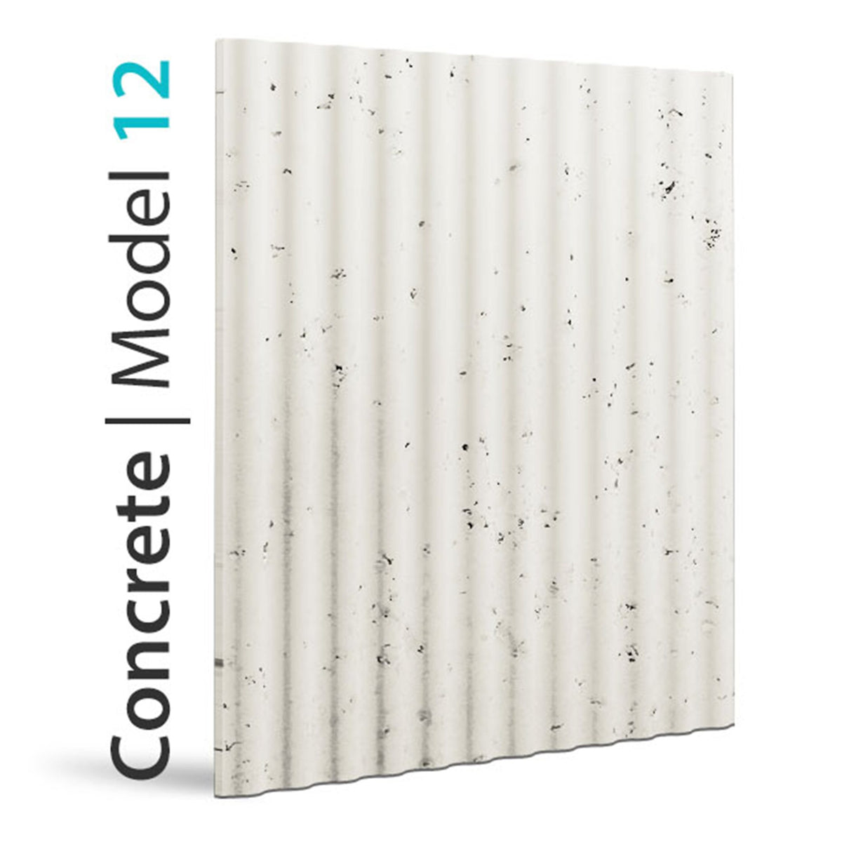PANEL DEKORACYJNY LOFT CONCRETE - MODEL 12 - IVORY WHITE 60 X 60 CM OD PROGIP