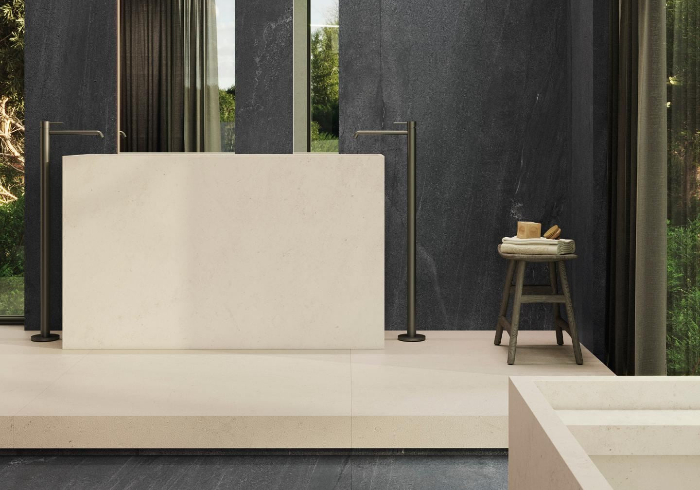 PŁYTKA CERAMICZNA AGED DARK NATURE 120 X 270 CM OD PORCELANOSA