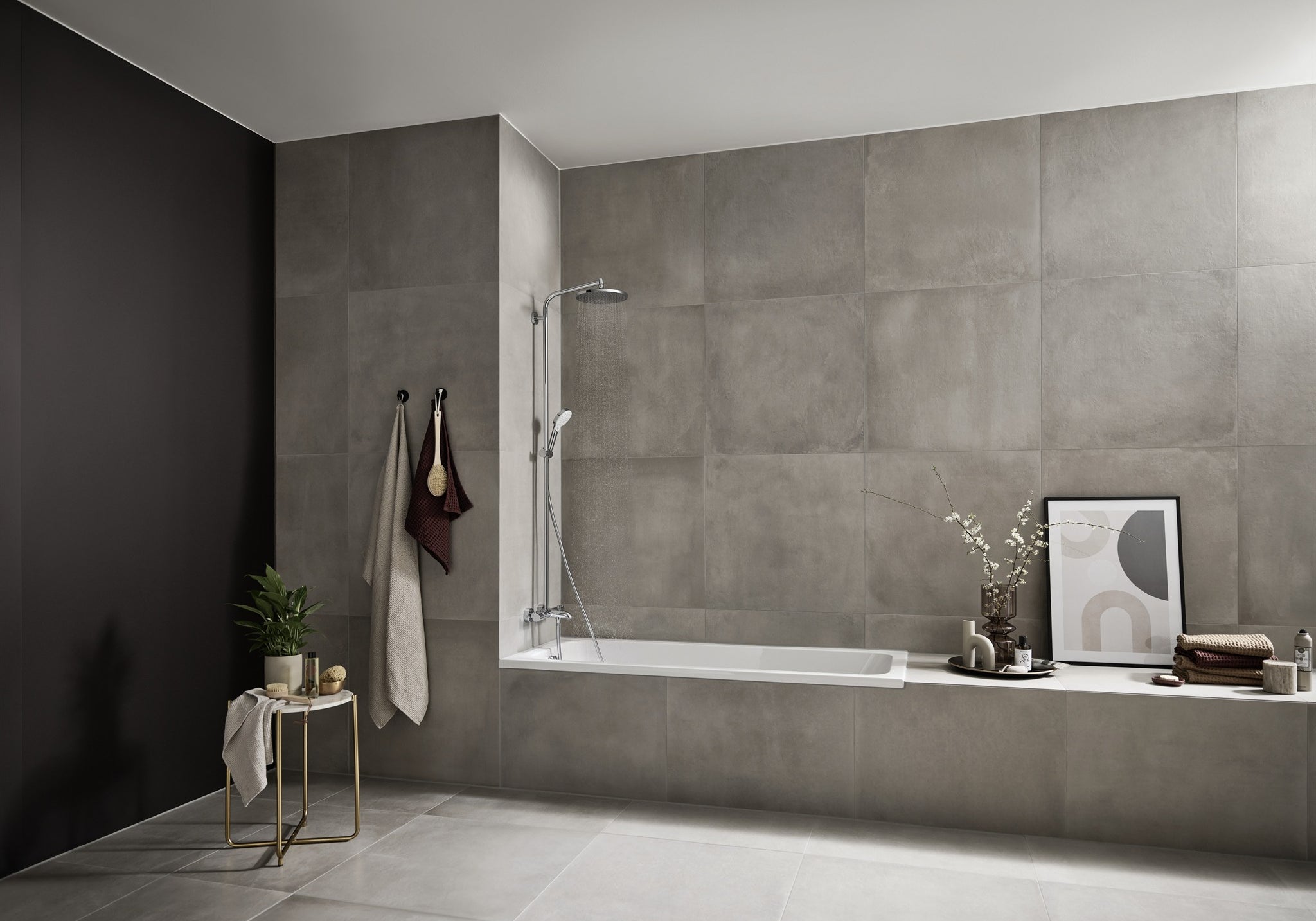 BATERIA WANNOWO-PRYSZNICOWA  CROMETTA S SREBRNY OD HANSGROHE 27269000