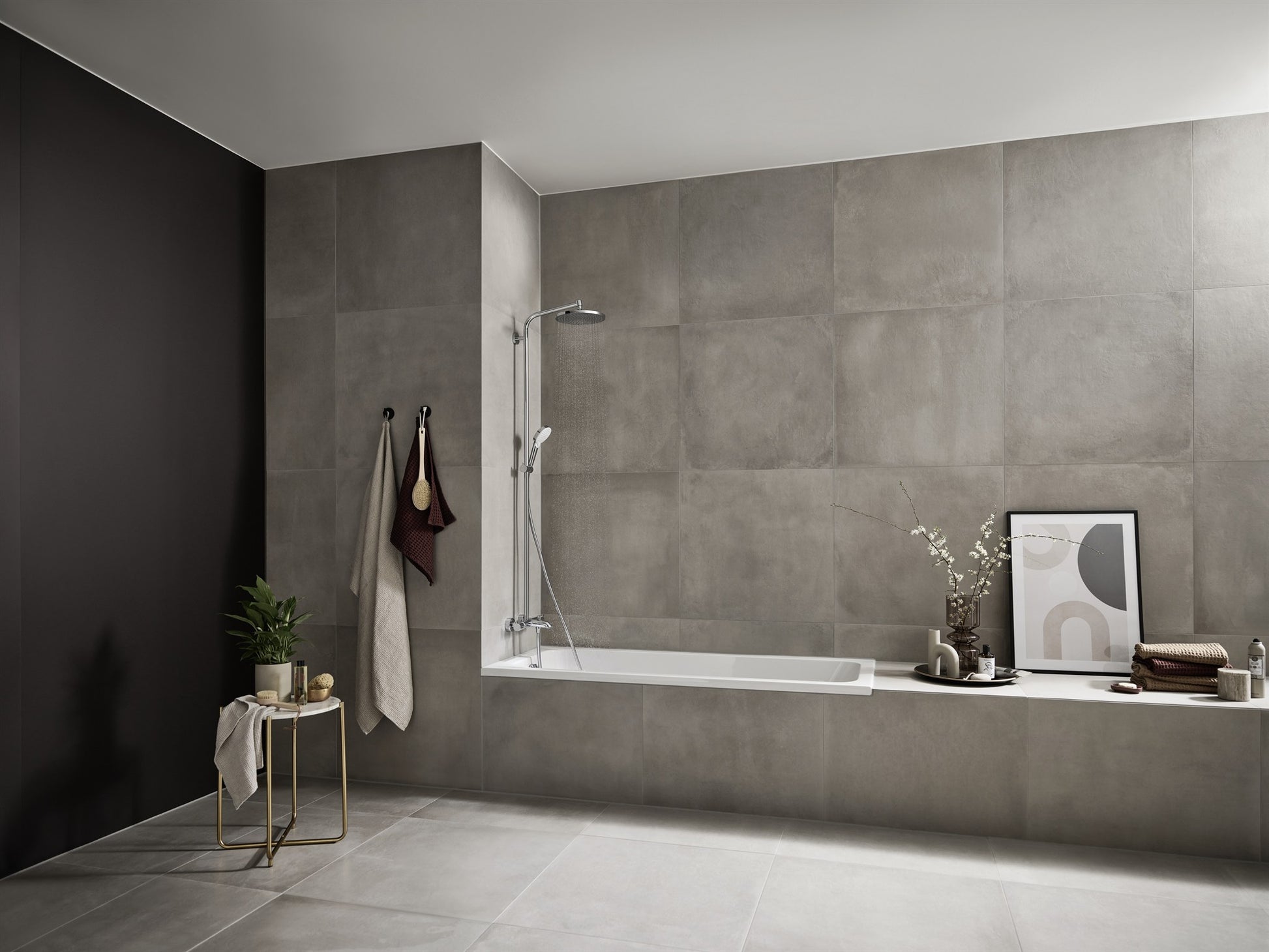 BATERIA WANNOWO-PRYSZNICOWA  CROMETTA S SREBRNY OD HANSGROHE 27269000