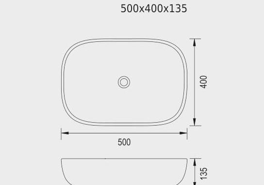 UMYWALKA CERAMICZNA DORA WHITE OD MOBI MCU006