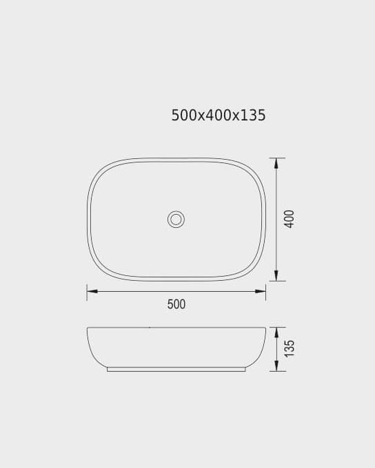 UMYWALKA CERAMICZNA DORA WHITE OD MOBI MCU006