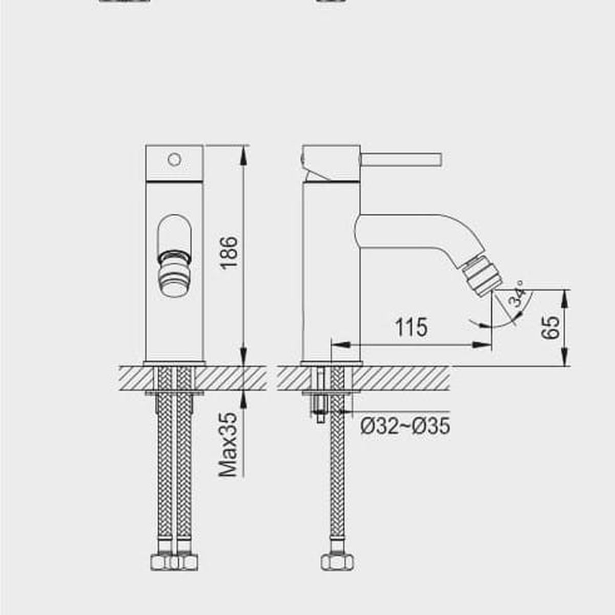 BATERIA BIDETOWA LIVA OD MOBI 374433CA
