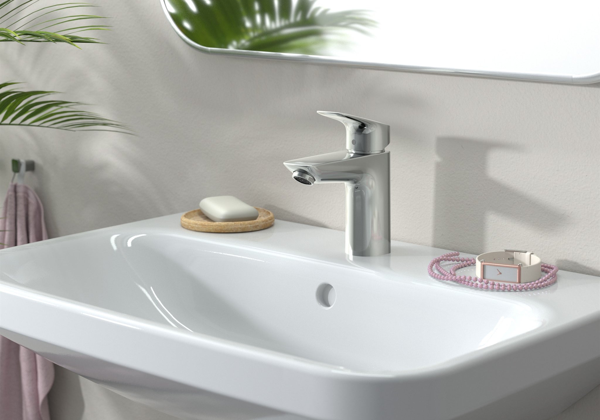 BATERIA UMYWALKOWA LOGIS SREBRNY OD HANSGROHE 71101000