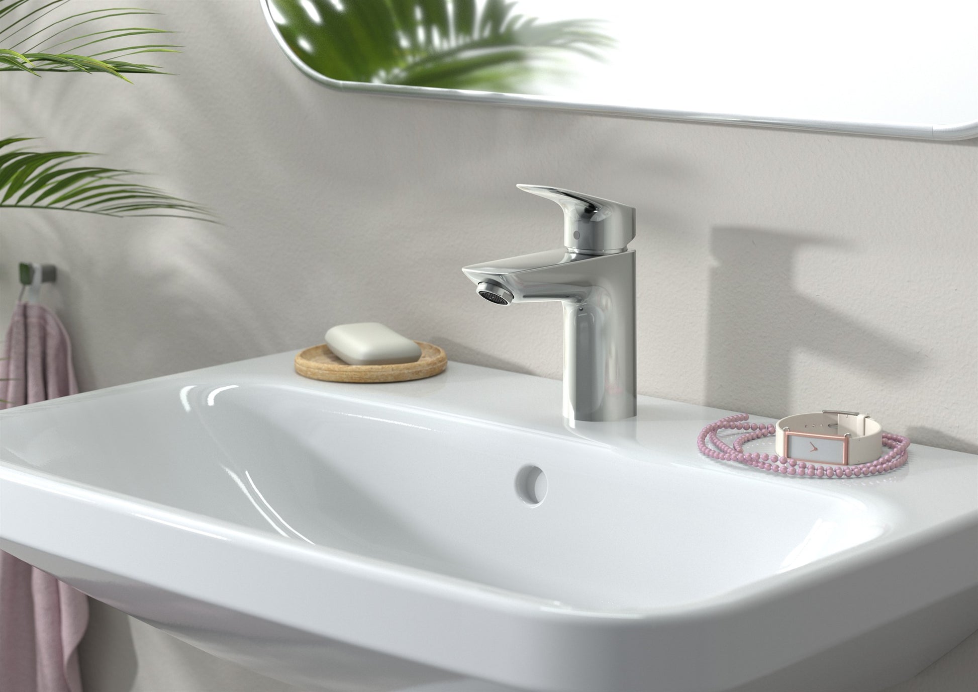 BATERIA UMYWALKOWA LOGIS SREBRNY OD HANSGROHE 71101000