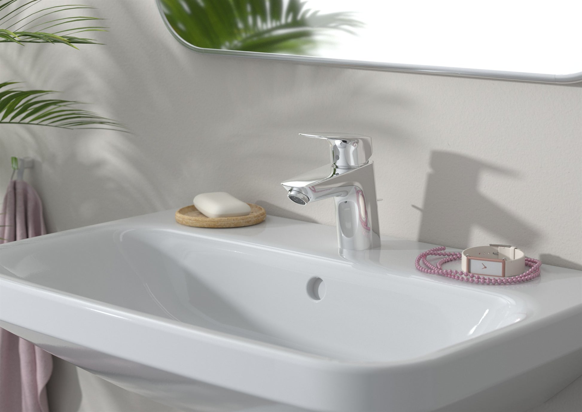 BATERIA UMYWALKOWA LOGIS SREBRNY OD HANSGROHE 71071000