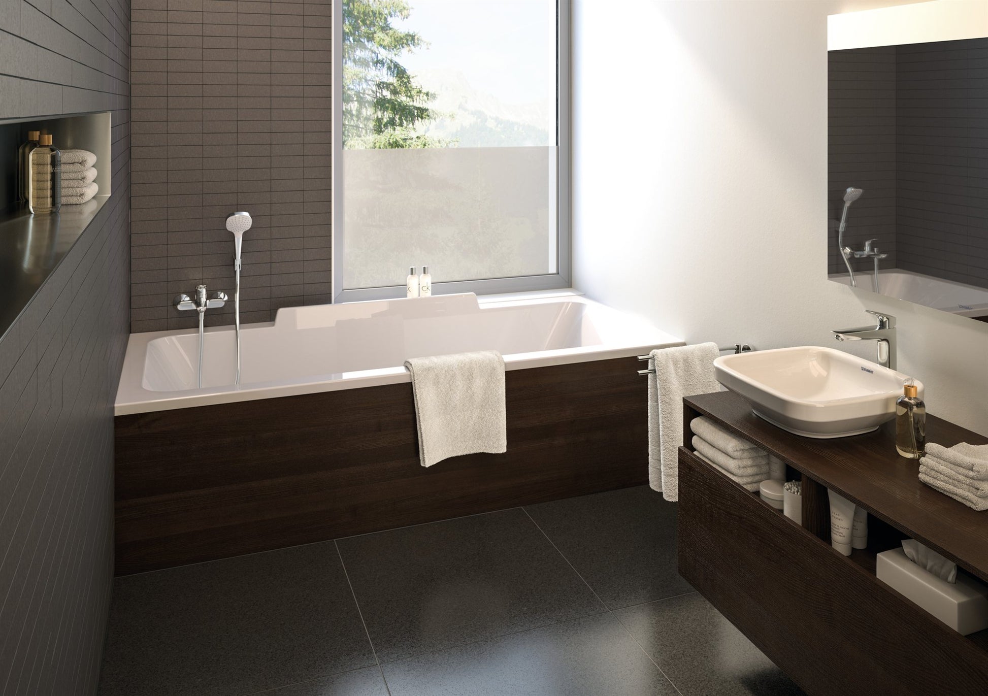 BATERIA WANNOWA LOGIS SREBRNY OD HANSGROHE 71400000