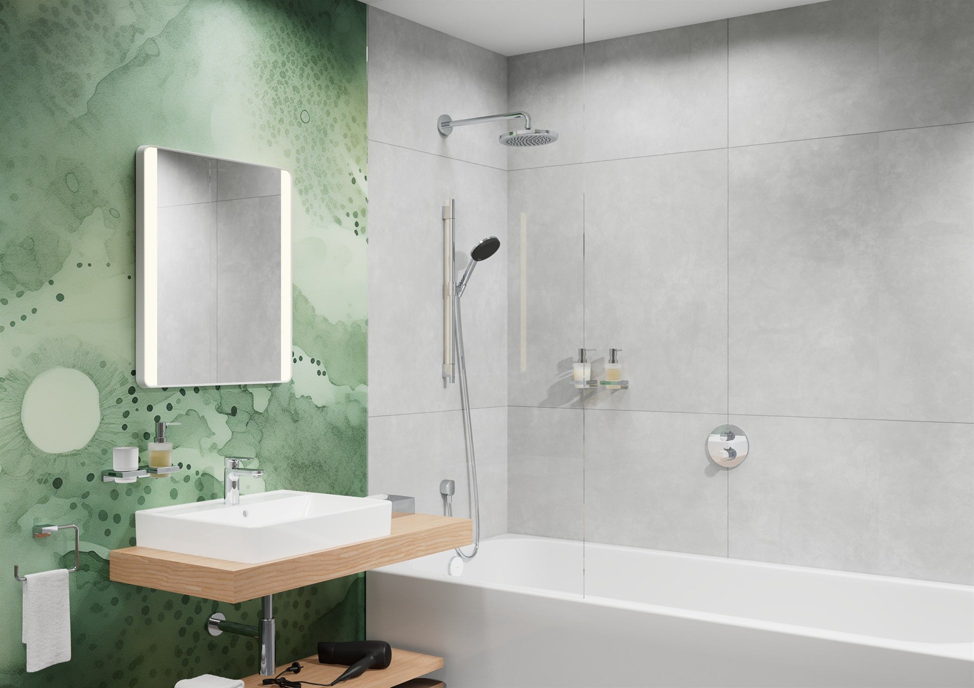 RAMIĘ DESZCZOWNICY NATYNKOWA HANSGROHE OTHERS SREBRNY OD HANSGROHE 27413000