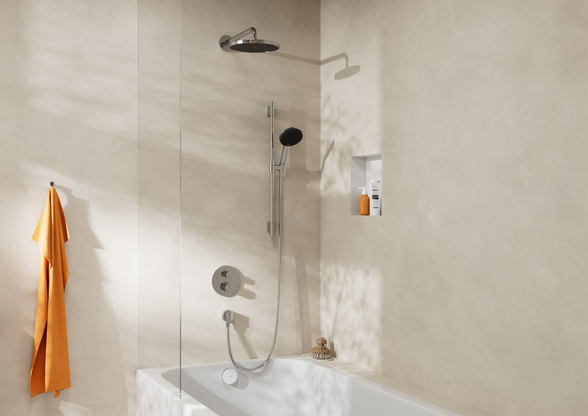 RAMIĘ DESZCZOWNICY NATYNKOWA HANSGROHE OTHERS SREBRNY OD HANSGROHE 27413000
