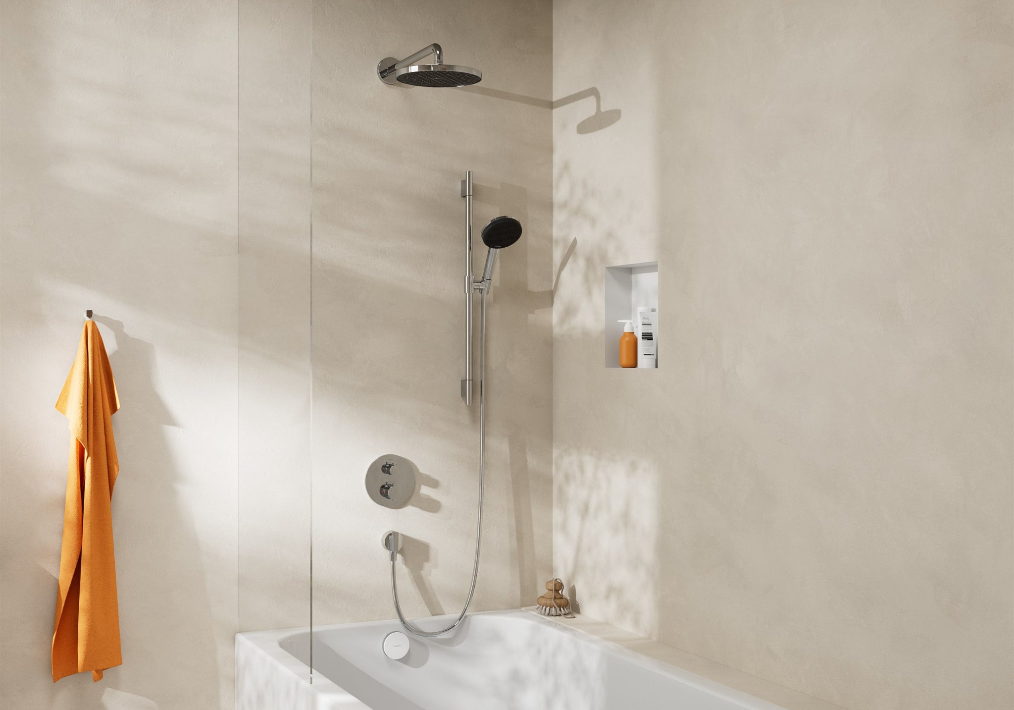 RAMIĘ DESZCZOWNICY NATYNKOWA HANSGROHE OTHERS SREBRNY OD HANSGROHE 27413000