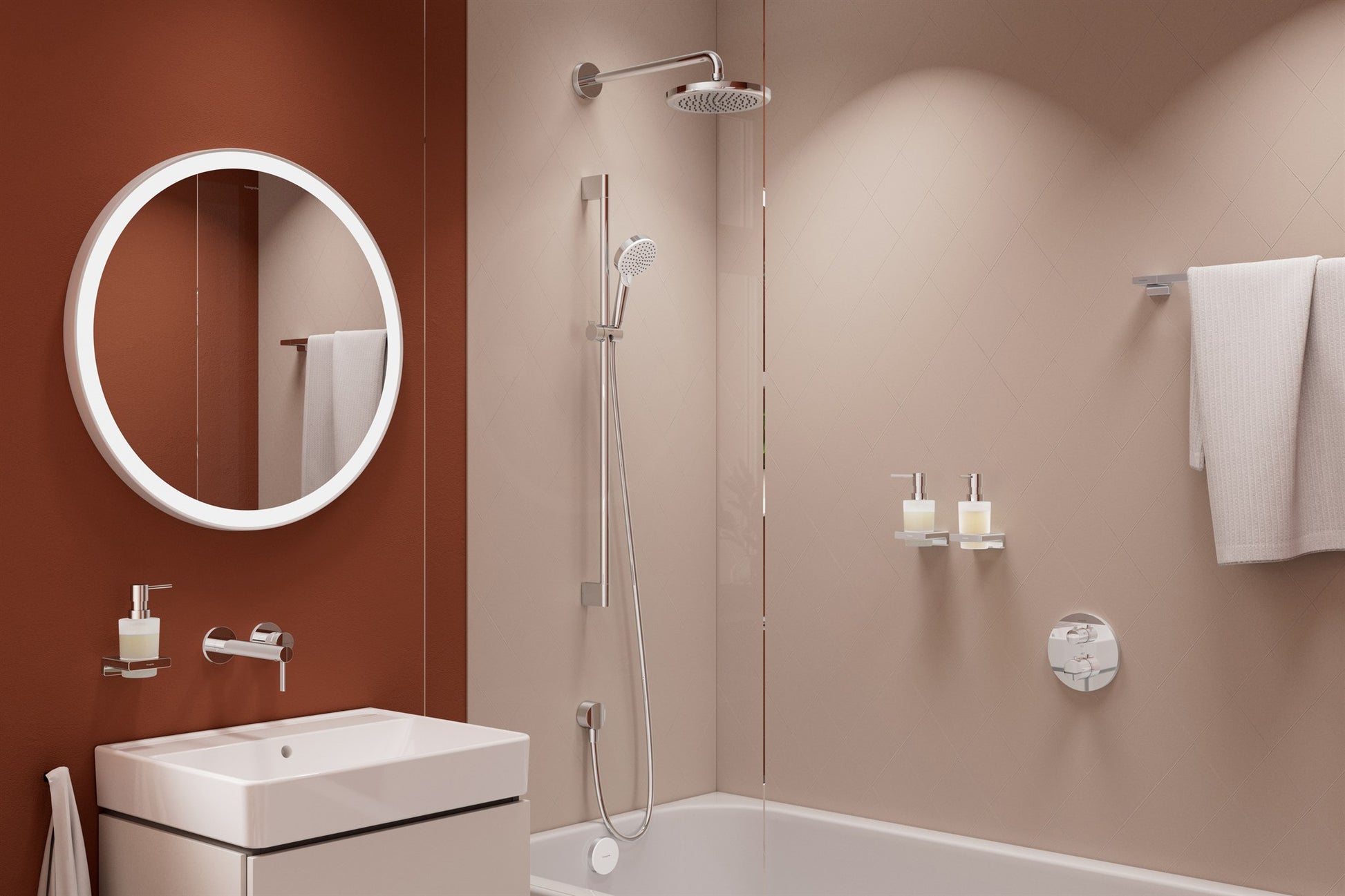 RAMIĘ DESZCZOWNICY NATYNKOWA HANSGROHE OTHERS SREBRNY OD HANSGROHE 27413000