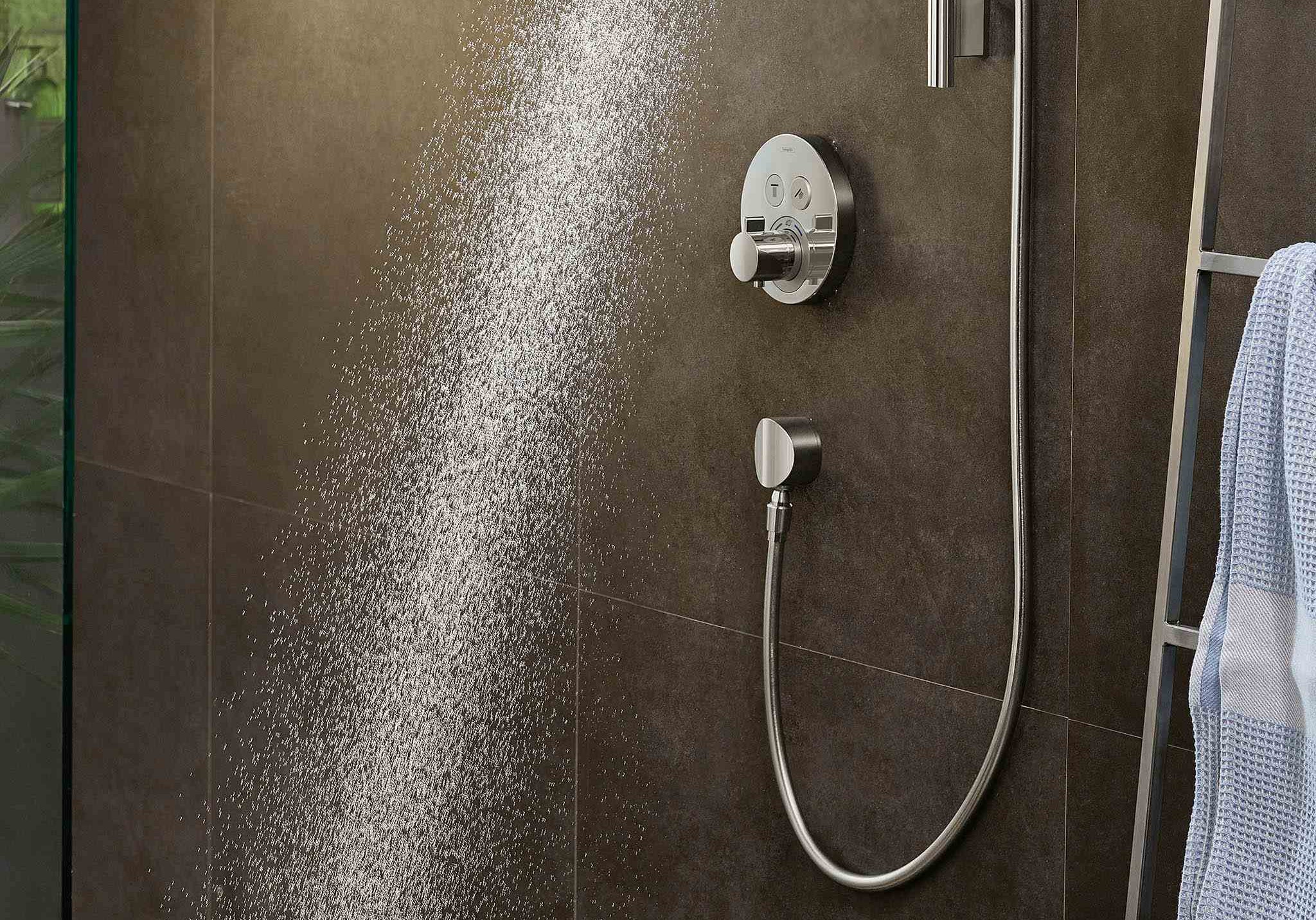 BATERIA NATYNKOWA FIXFIT SREBRNY OD HANSGROHE 26453000