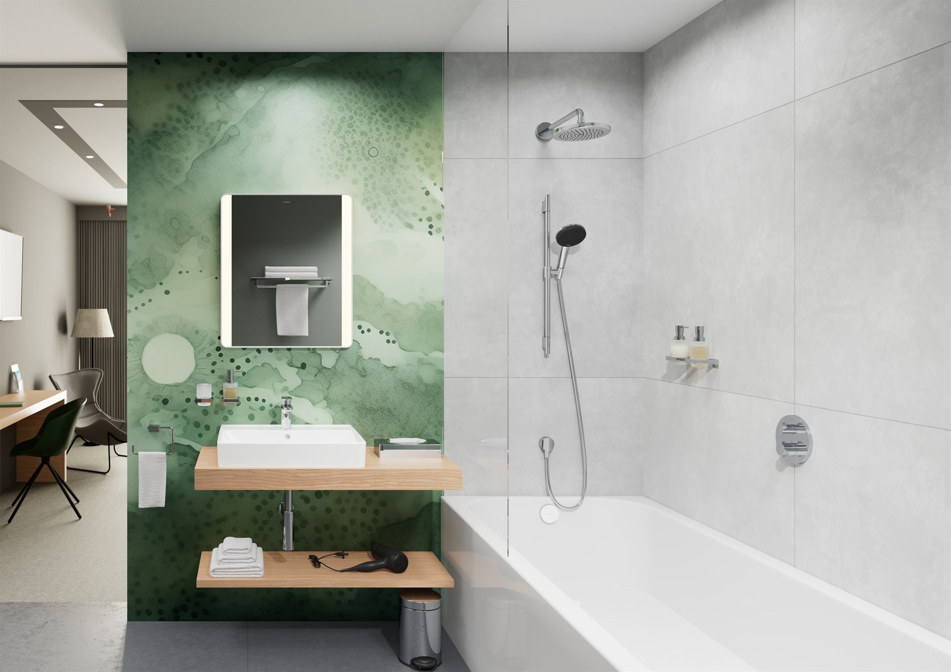 BATERIA NATYNKOWA FIXFIT OD HANSGROHE 26453000