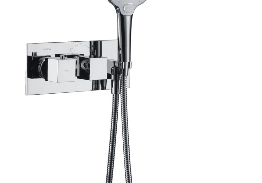 BATERIA PRYSZNICOWA PODTYNKOWA  CHROME OD MOBI