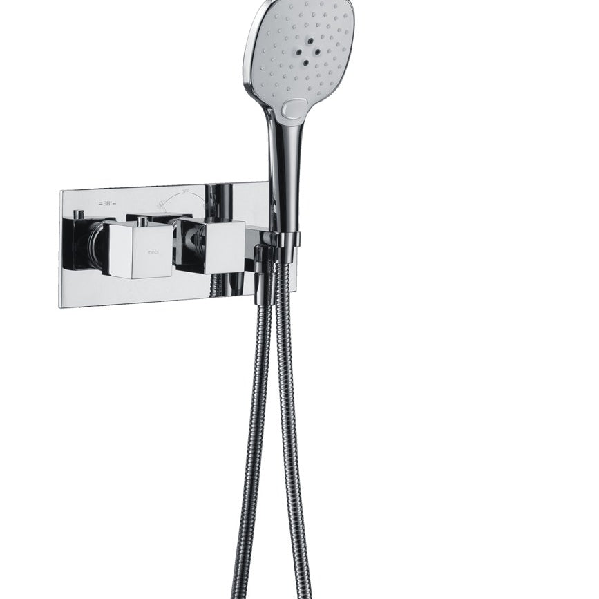 BATERIA PRYSZNICOWA PODTYNKOWA  CHROME OD MOBI