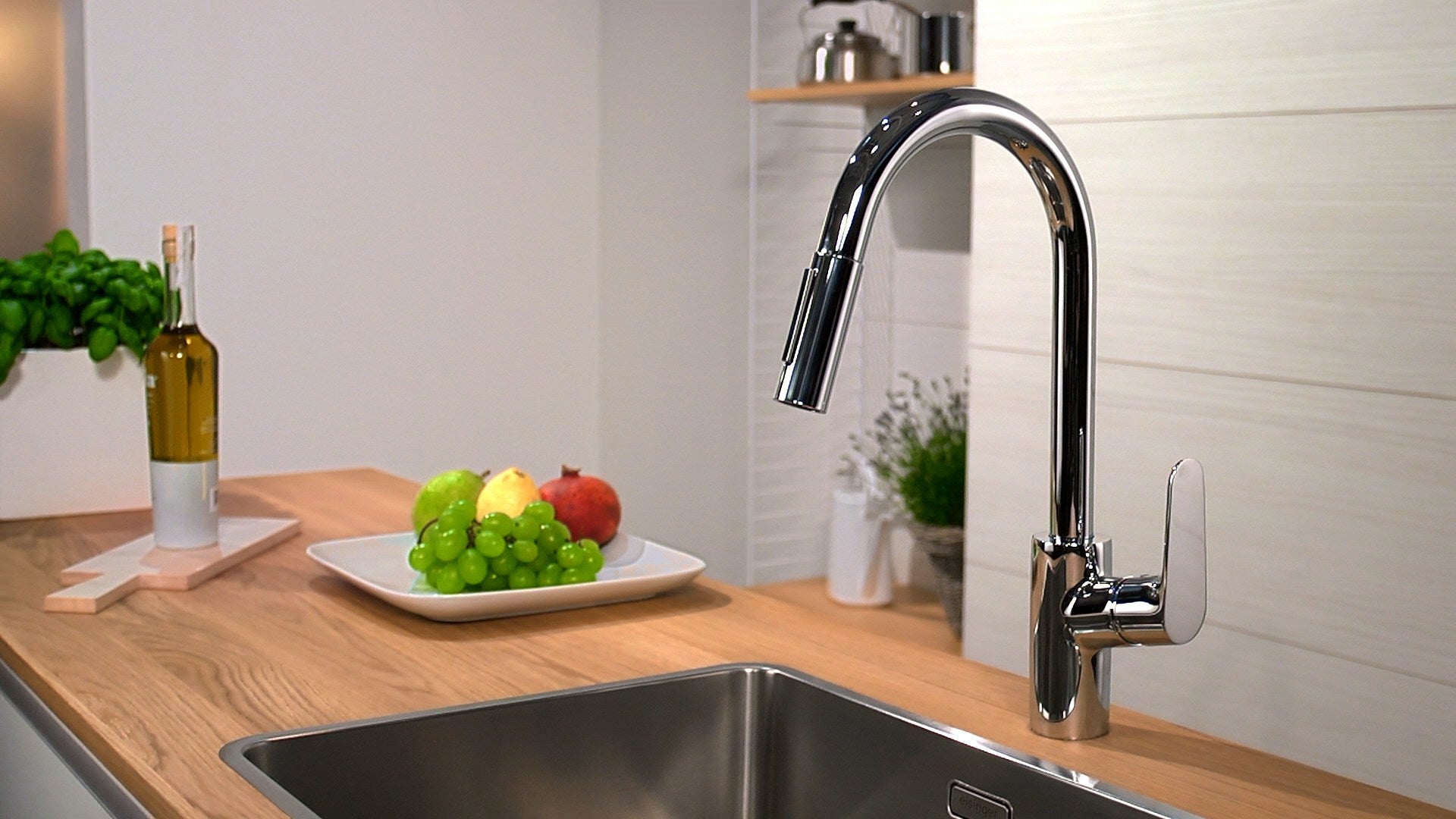 BATERIA KUCHENNA NATYNKOWA FOCUS M41 SREBRNY OD HANSGROHE 31815000