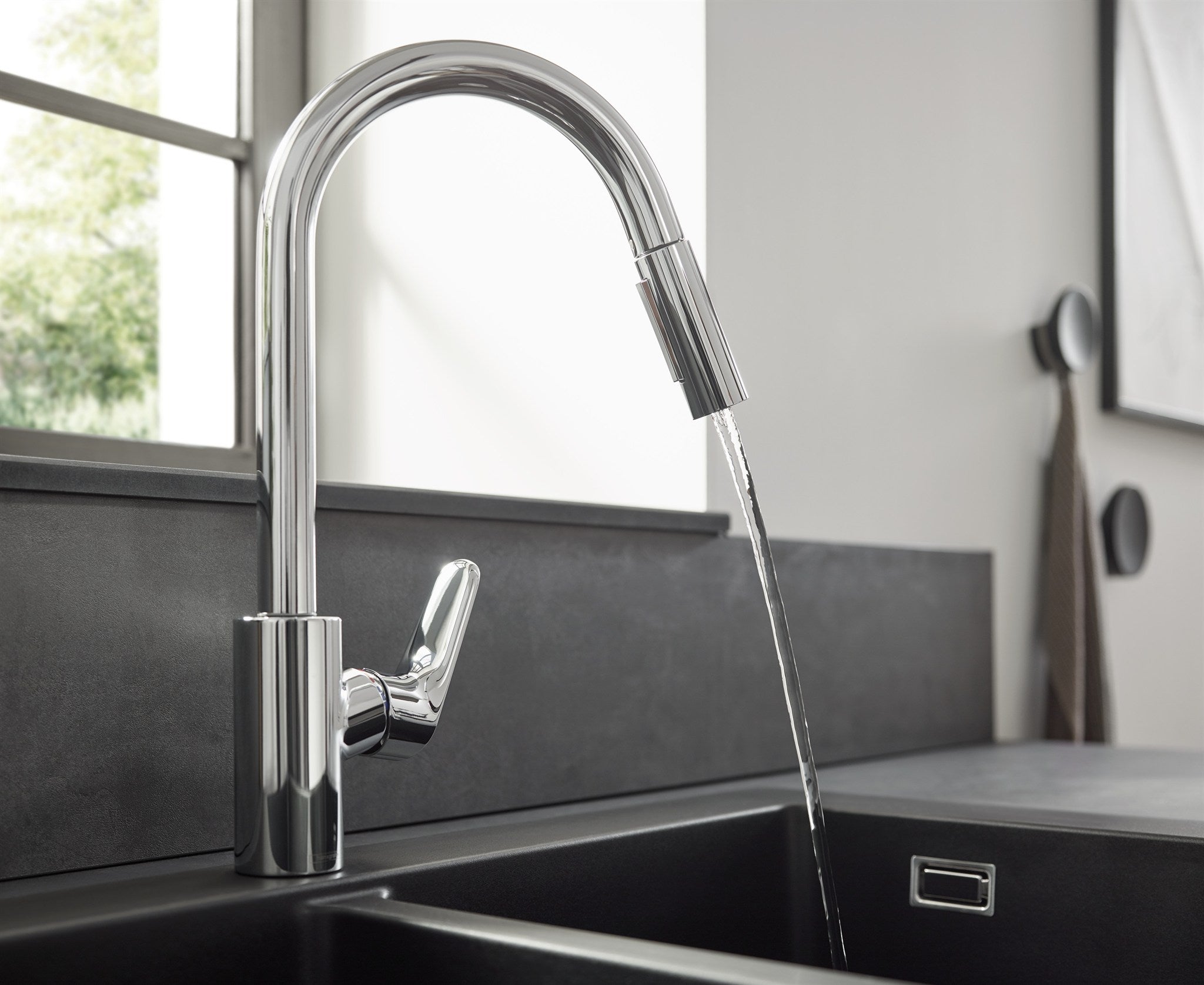BATERIA KUCHENNA NATYNKOWA FOCUS M41 SREBRNY OD HANSGROHE 31815000