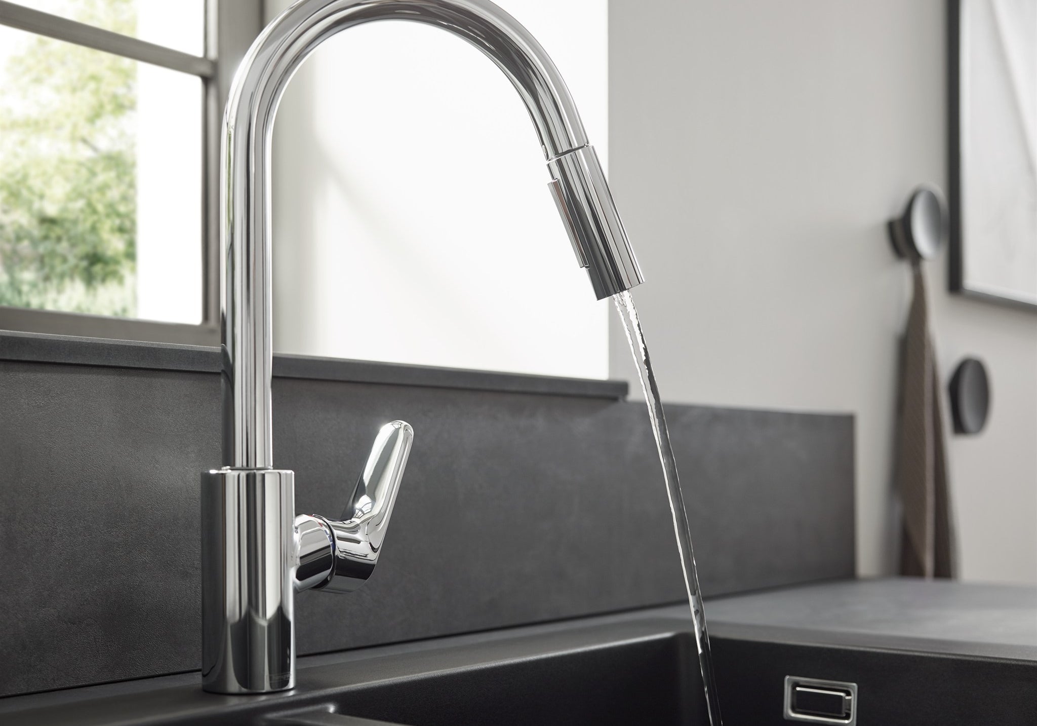 BATERIA KUCHENNA NATYNKOWA FOCUS M41 SREBRNY OD HANSGROHE 31815000