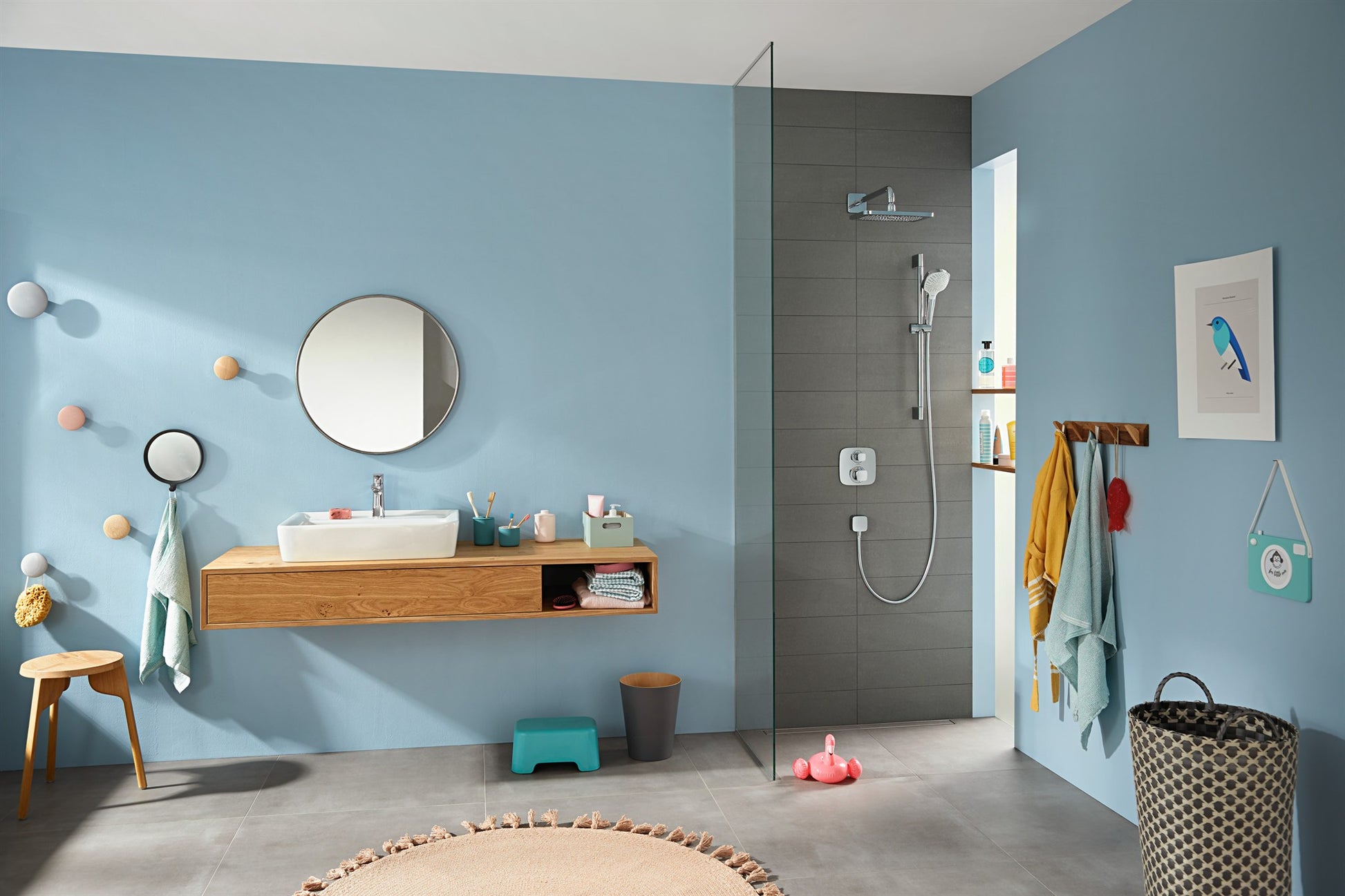 BATERIA  CROMA E OD HANSGROHE 26257000