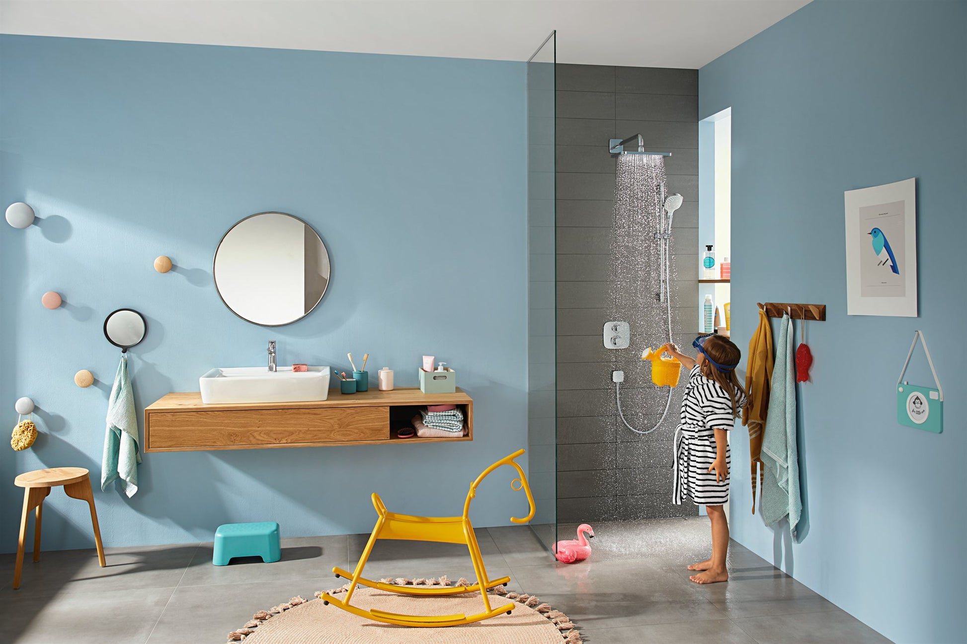 DESZCZOWNICA  CROMA E SREBRNY OD HANSGROHE 26258000