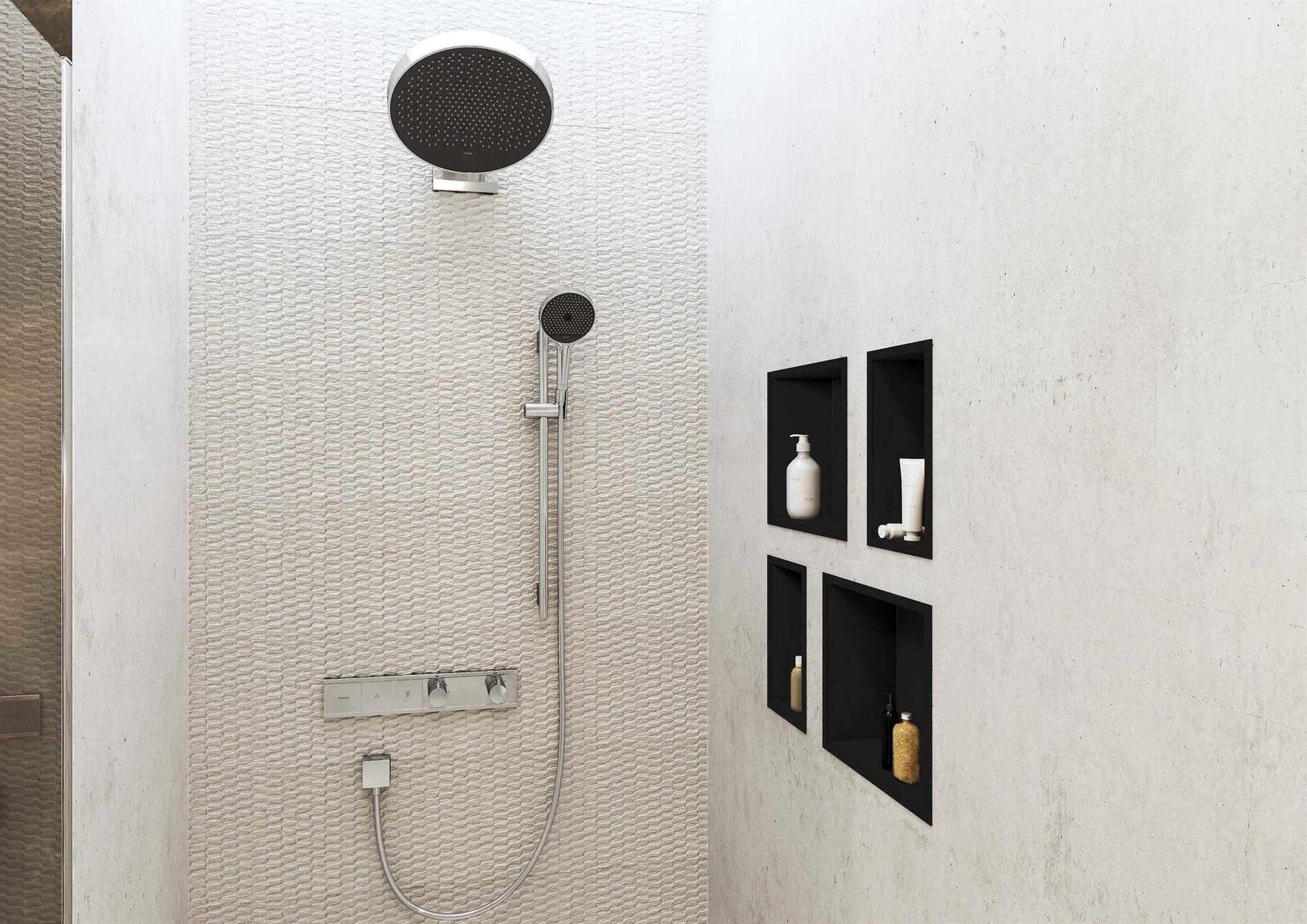 DESZCZOWNICA  RAINFINITY SREBRNY OD HANSGROHE 26230000