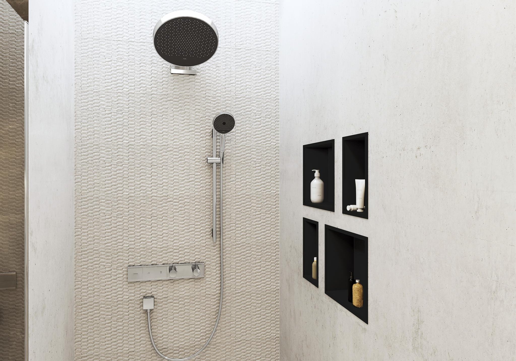 DESZCZOWNICA  RAINFINITY SREBRNY OD HANSGROHE 26230000