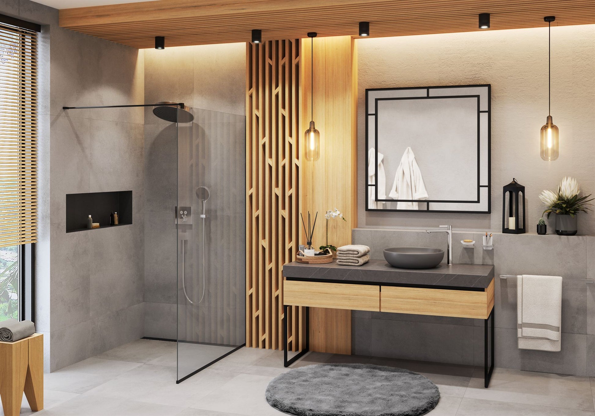 DESZCZOWNICA  RAINFINITY SREBRNY OD HANSGROHE 26230000