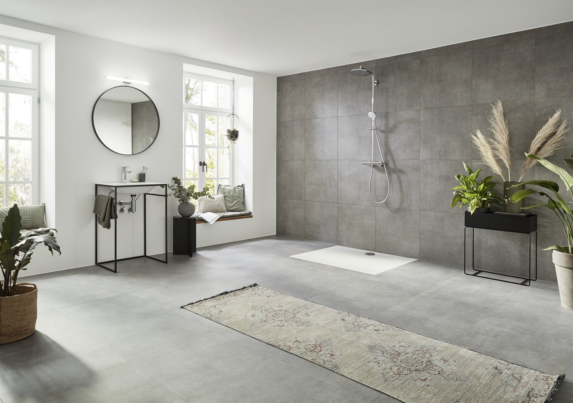 BATERIA WANNOWO-PRYSZNICOWA  CROMETTA S SREBRNY OD HANSGROHE 27268000