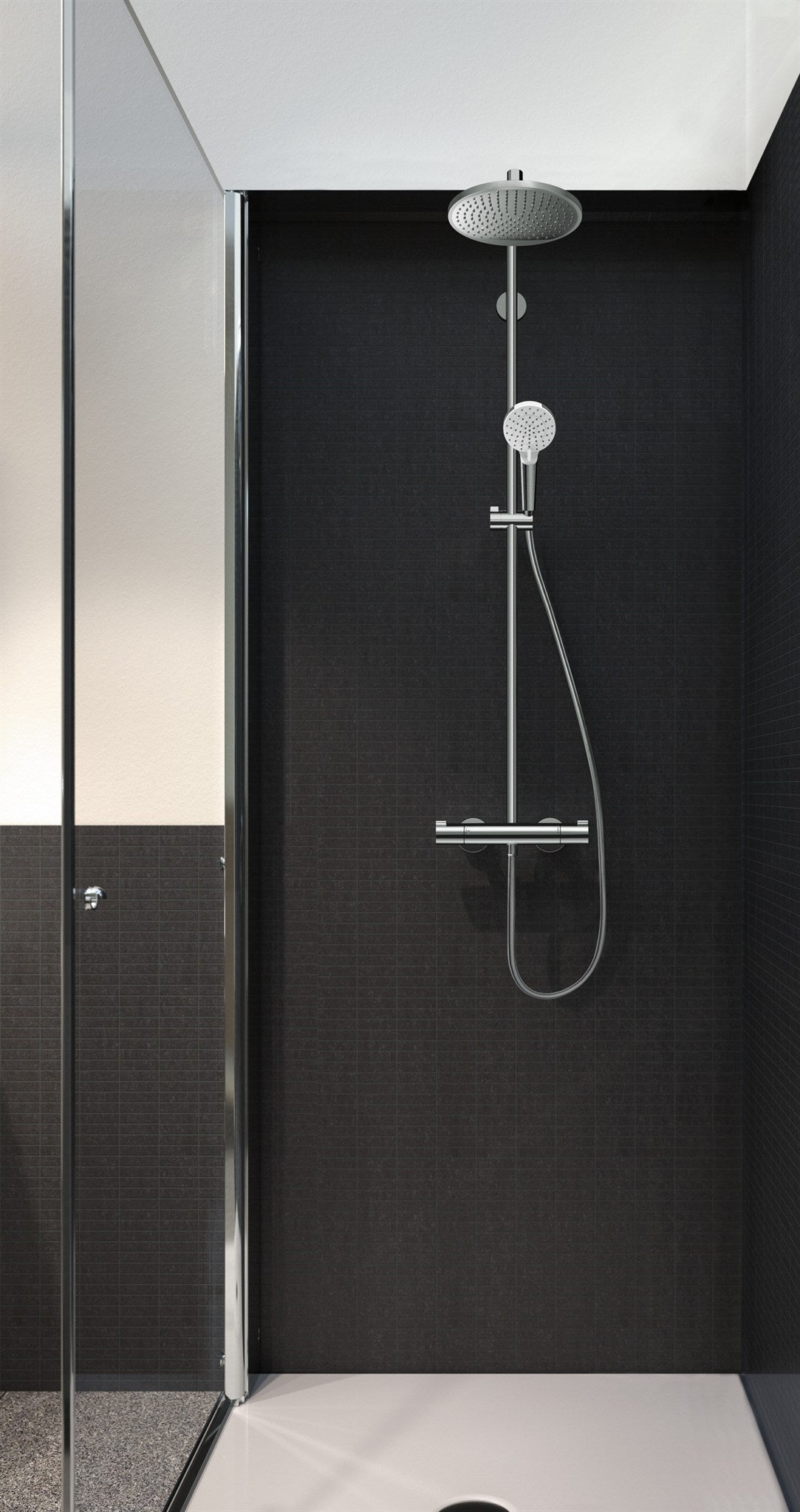 BATERIA WANNOWO-PRYSZNICOWA  CROMETTA S SREBRNY OD HANSGROHE 27268000