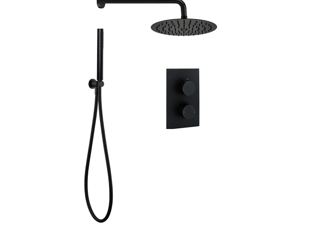 BATERIA PRYSZNICOWA PODTYNKOWA  BLACK OD MOBI