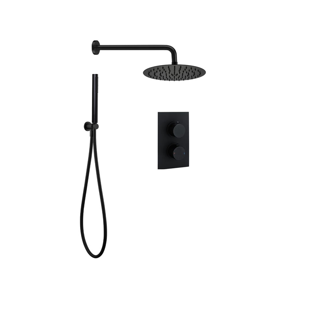 BATERIA PRYSZNICOWA PODTYNKOWA  BLACK OD MOBI