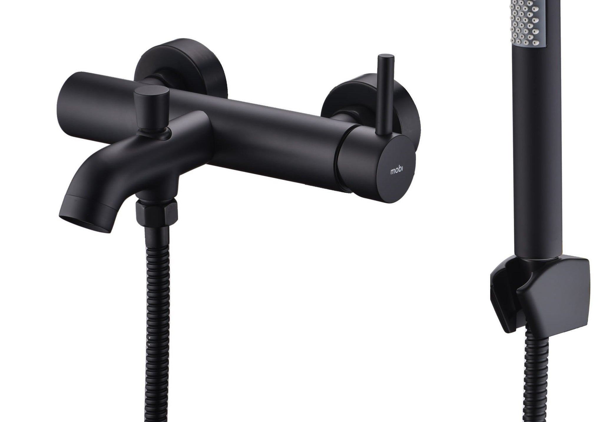 BATERIA WANNOWO-PRYSZNICOWA LIVA BLACK OD MOBI 372653BL