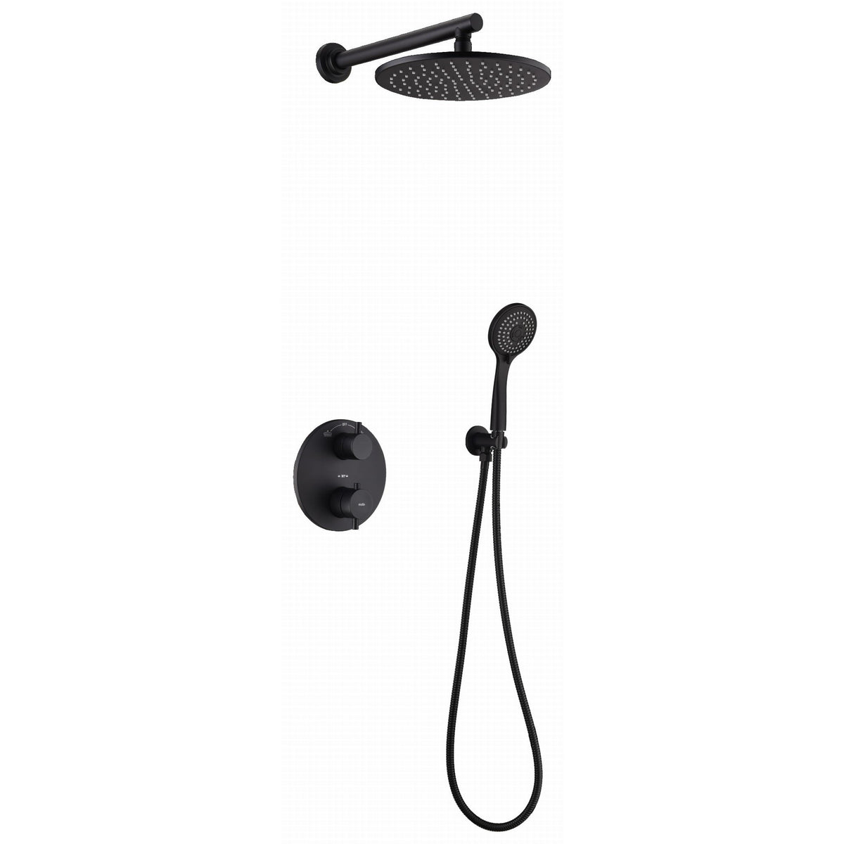 ZESTAW NATRYSKOWY TERMOSTATYCZNY PODTYNKOWY LIVA BLACK OD MOBI 10020202701BL