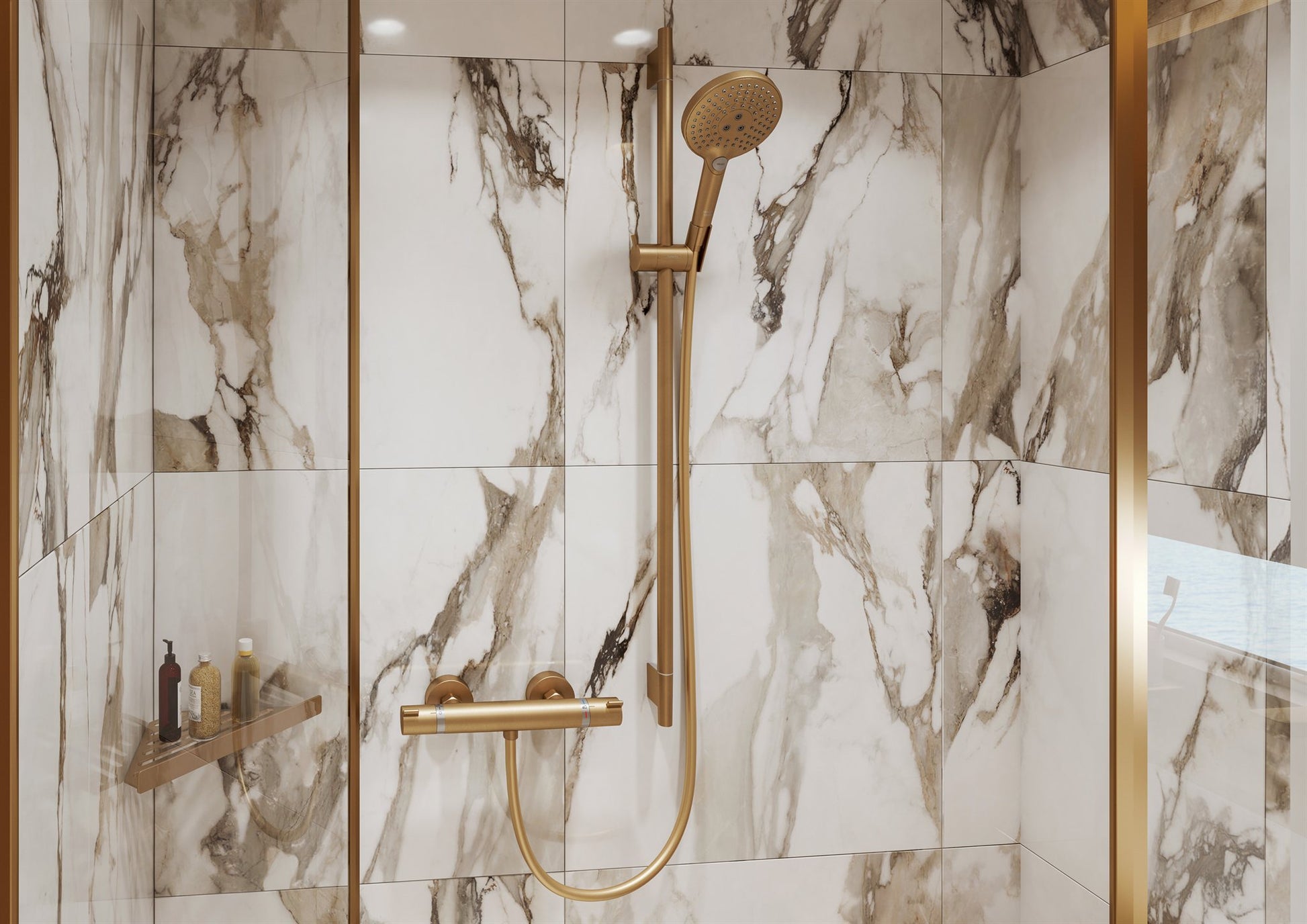DRĄŻEK PRYSZNICOWY  UNICA BRĄZOWY OD HANSGROHE 28632140