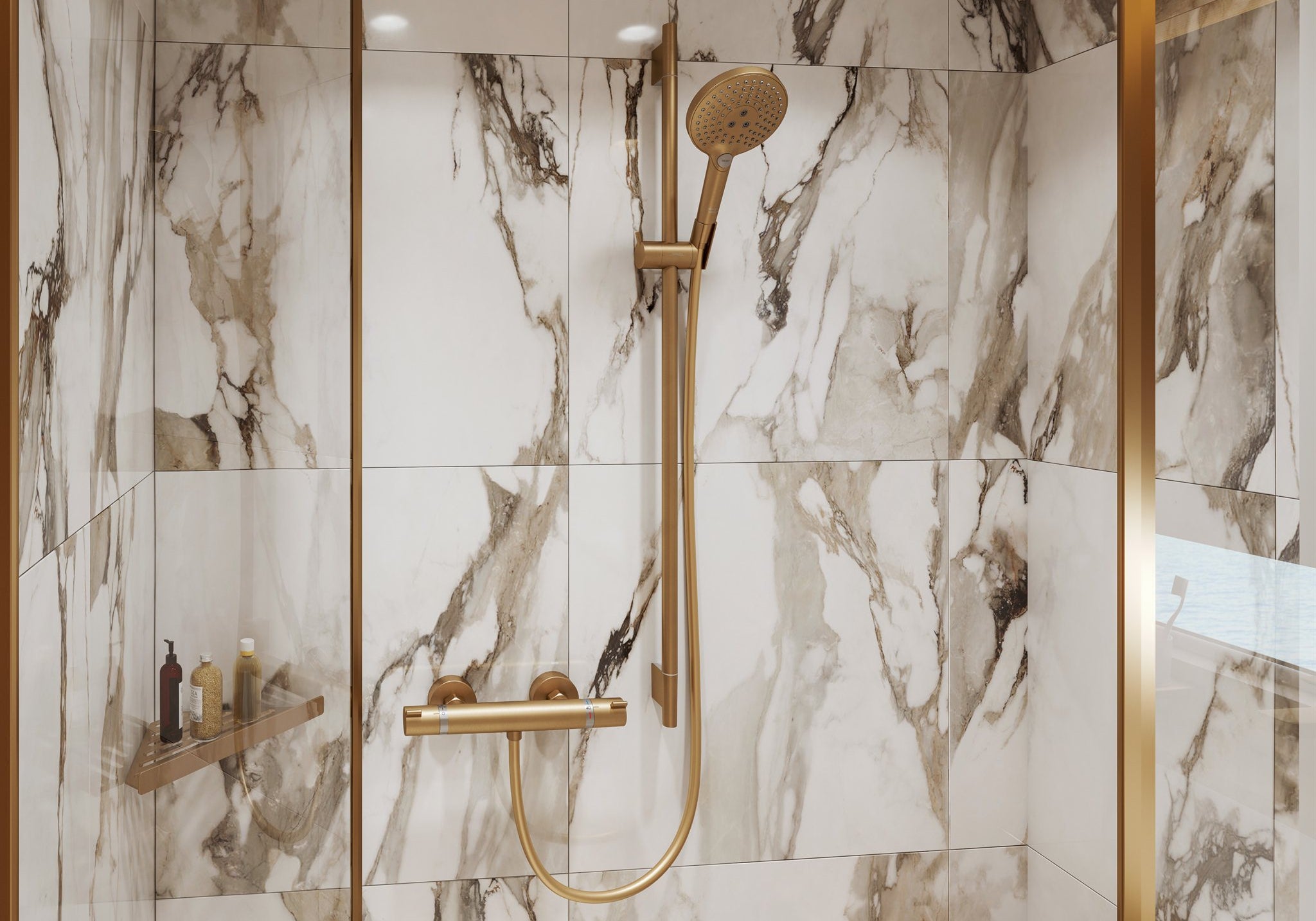 DRĄŻEK PRYSZNICOWY  UNICA BRĄZOWY OD HANSGROHE 28632140