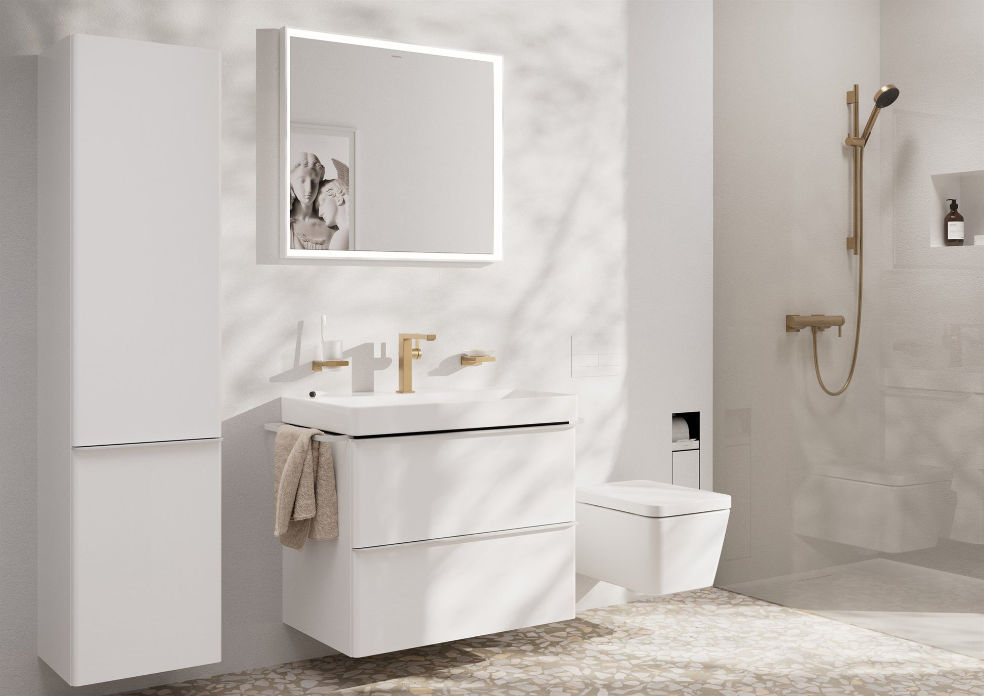 DRĄŻEK PRYSZNICOWY  UNICA BRĄZOWY OD HANSGROHE 28632140