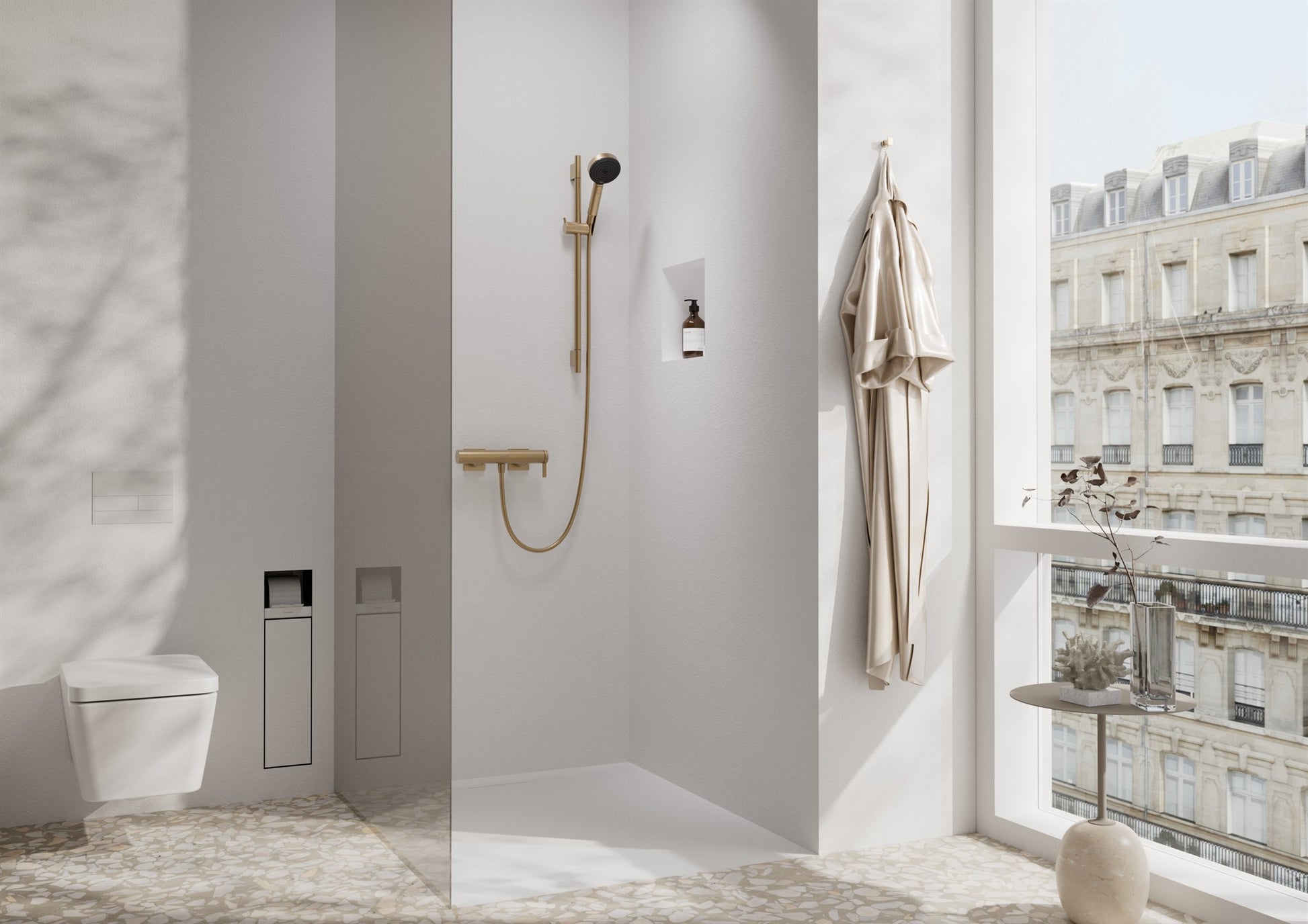 DRĄŻEK PRYSZNICOWY  UNICA BRĄZOWY OD HANSGROHE 28632140