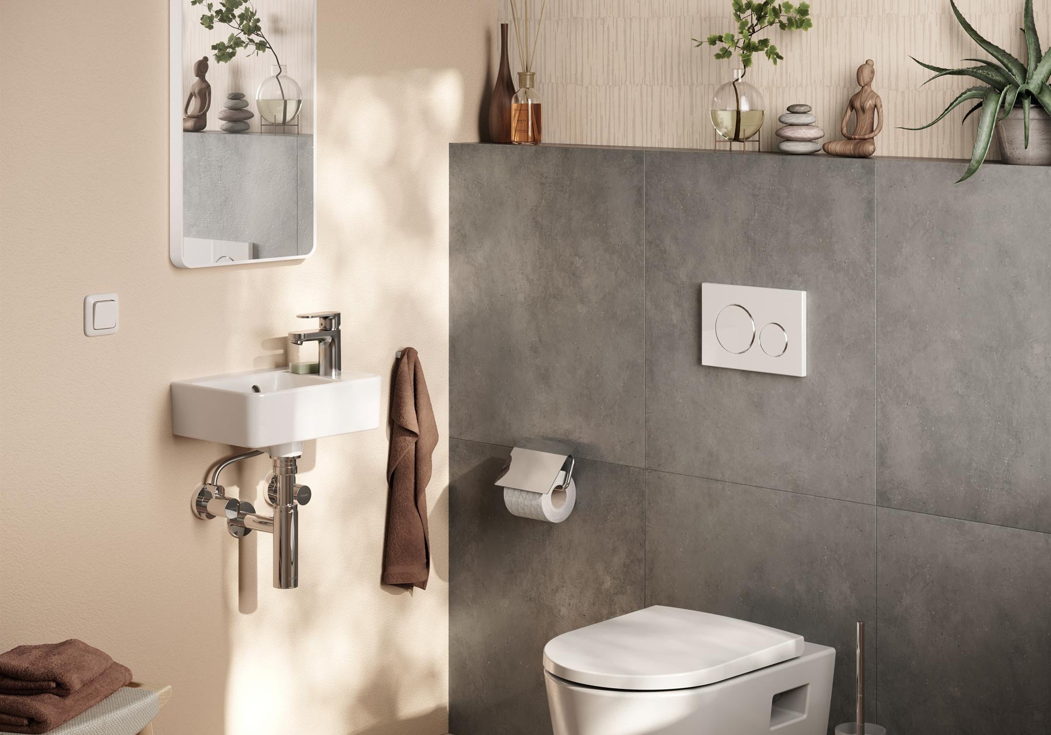 UCHWYT NA PAPIER  ADDSTORIS Q BIAŁY OD HANSGROHE 41753700