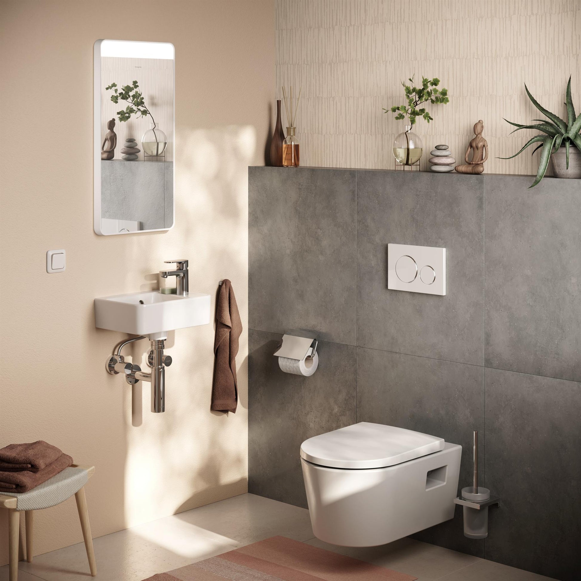 UCHWYT NA PAPIER  ADDSTORIS Q BIAŁY OD HANSGROHE 41753700