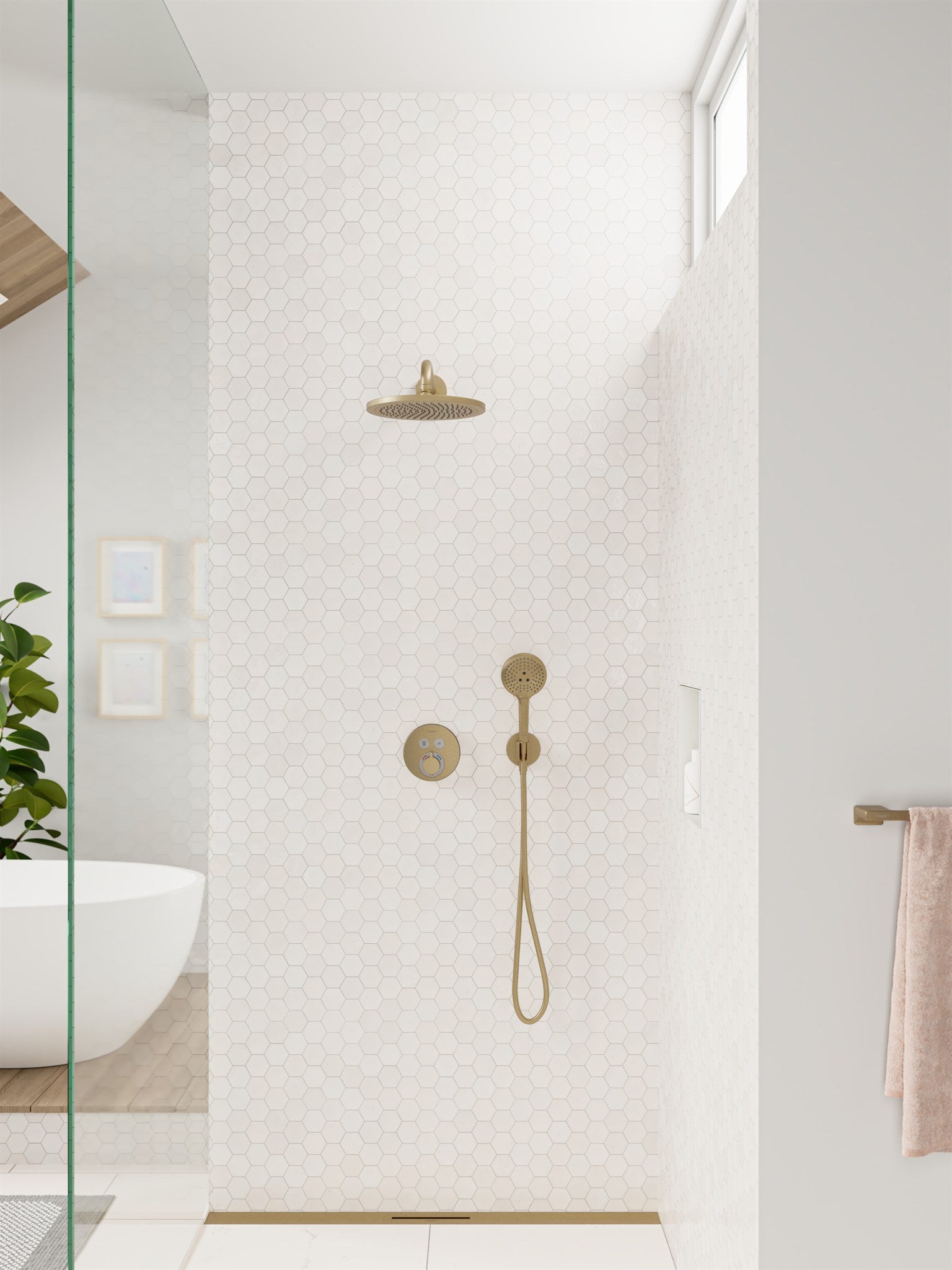 SŁUCHAWKA PRYSZNICOWA  RAINDANCE SELECT S BRĄZOWY OD HANSGROHE 26530140