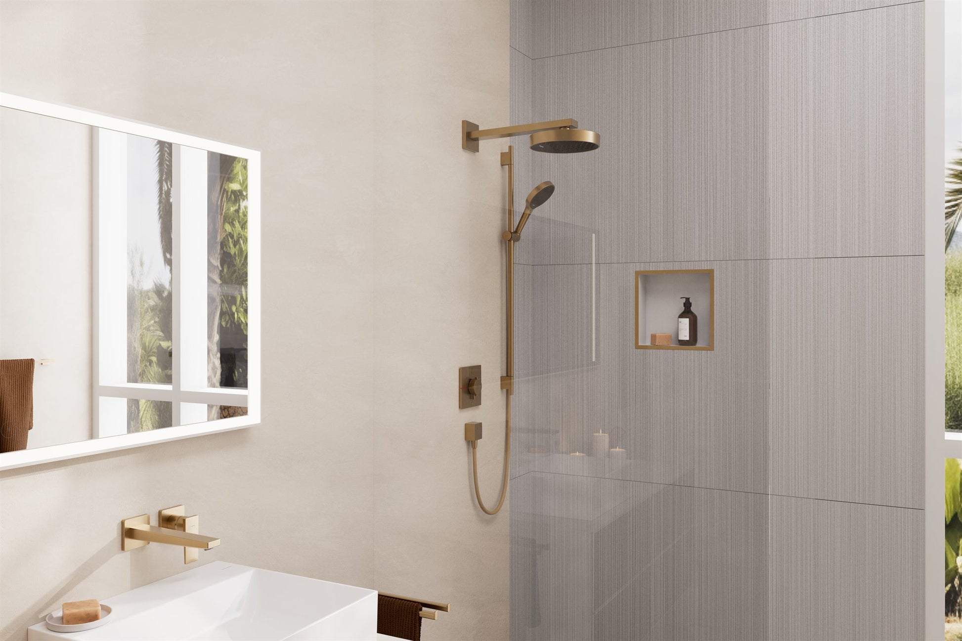 PRZYŁĄCZE KĄTOWE NATYNKOWA FIXFIT BRĄZOWY OD HANSGROHE 26455140
