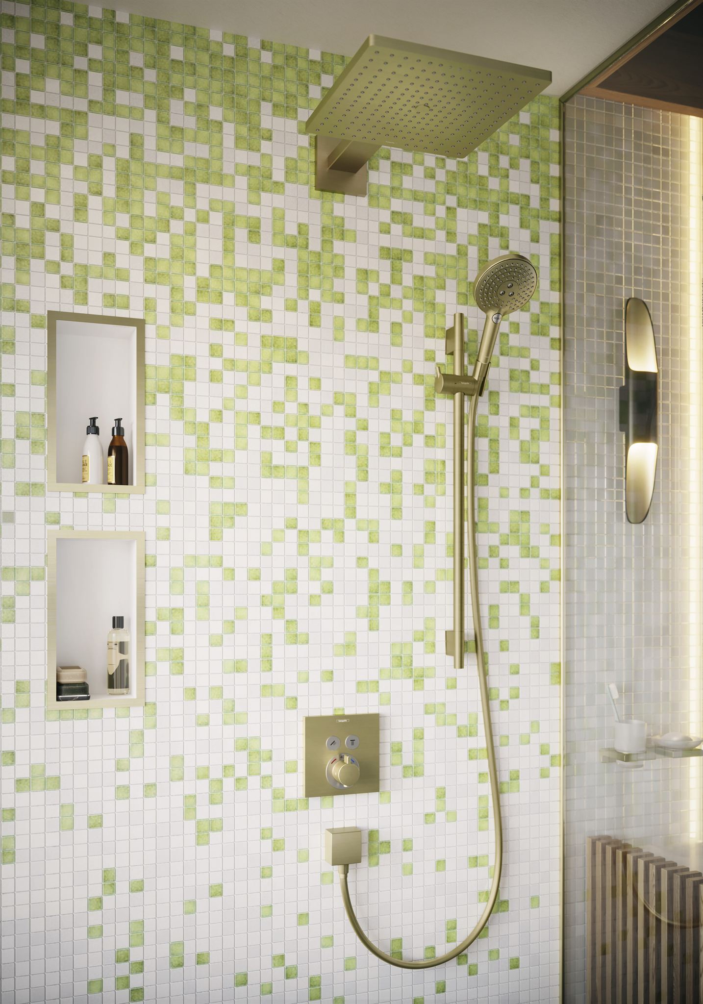 PRZYŁĄCZE KĄTOWE NATYNKOWA FIXFIT BRĄZOWY OD HANSGROHE 26455140