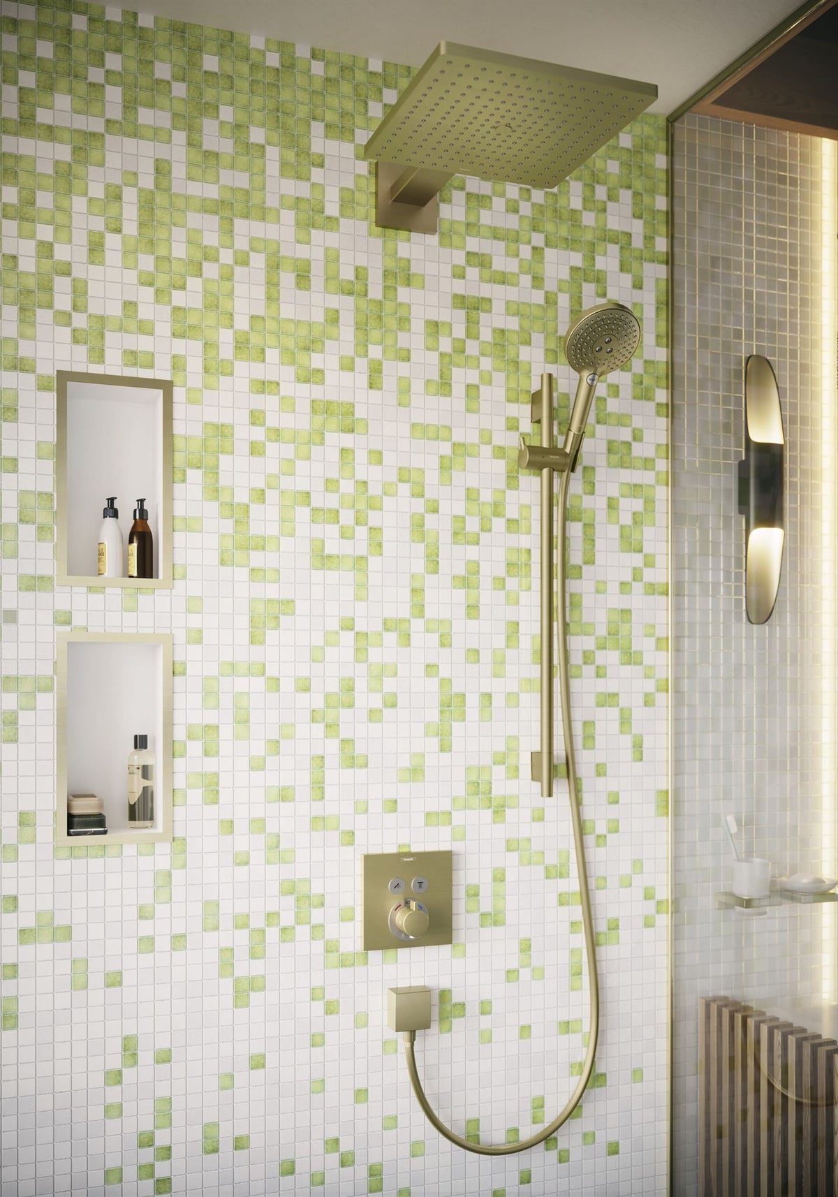 BATERIA NATYNKOWA FIXFIT BRĄZOWY OD HANSGROHE 26455140