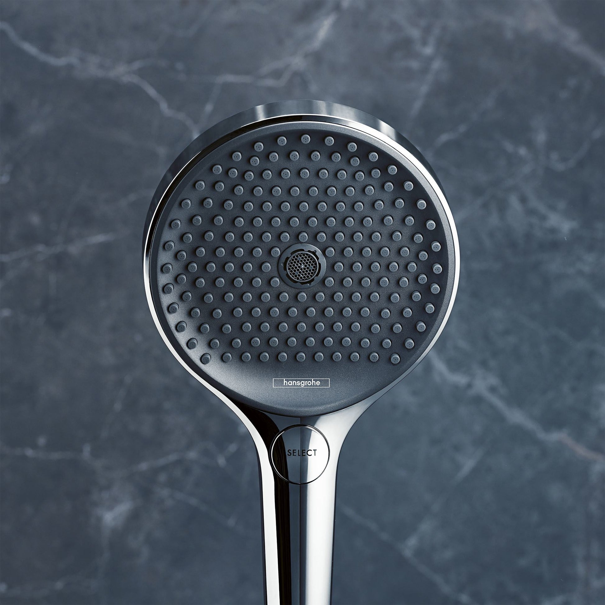 SŁUCHAWKA PRYSZNICOWA  RAINFINITY SREBRNY OD HANSGROHE 26865000